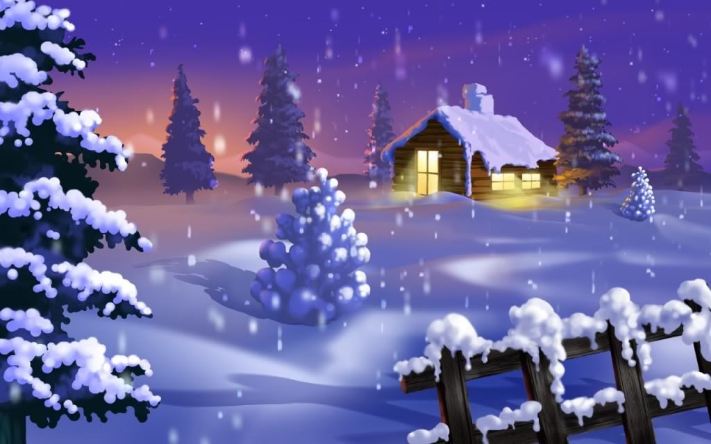 Cool HD Holiday and Blue Winter Nature Wallpaper Download
