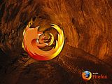 Golden Firefox Logo wallpaper