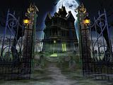 High Definition Scary Haunted house wallpaper