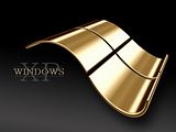 Golden Windows Logo Wallapaper