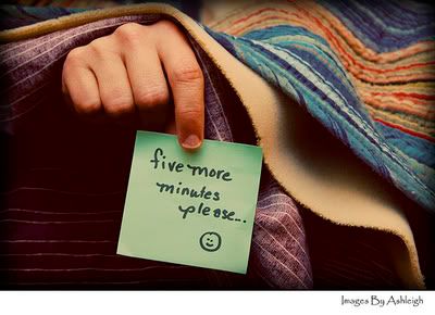 five more minutes please