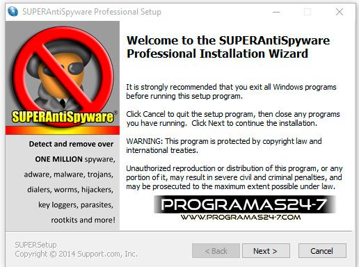 SUPERAntiSpyware Professional v6.0.1158