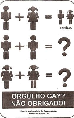 Cartaz HOMOFÓBICO.