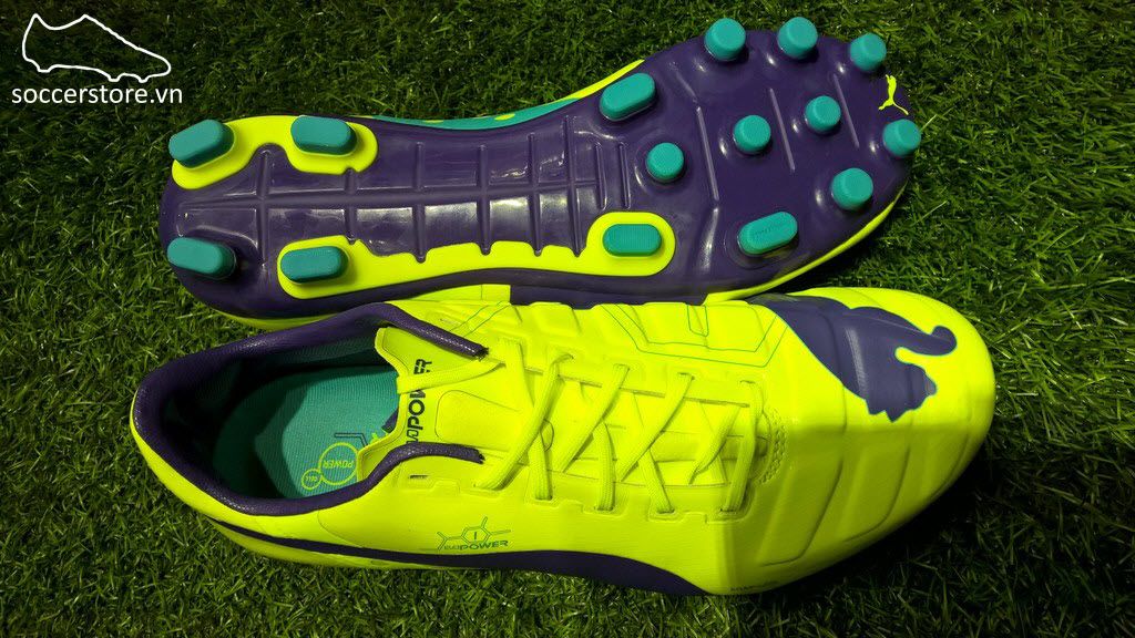 Puma evoPOWER 1 AG- Fluro Yellow/Violet/Blue