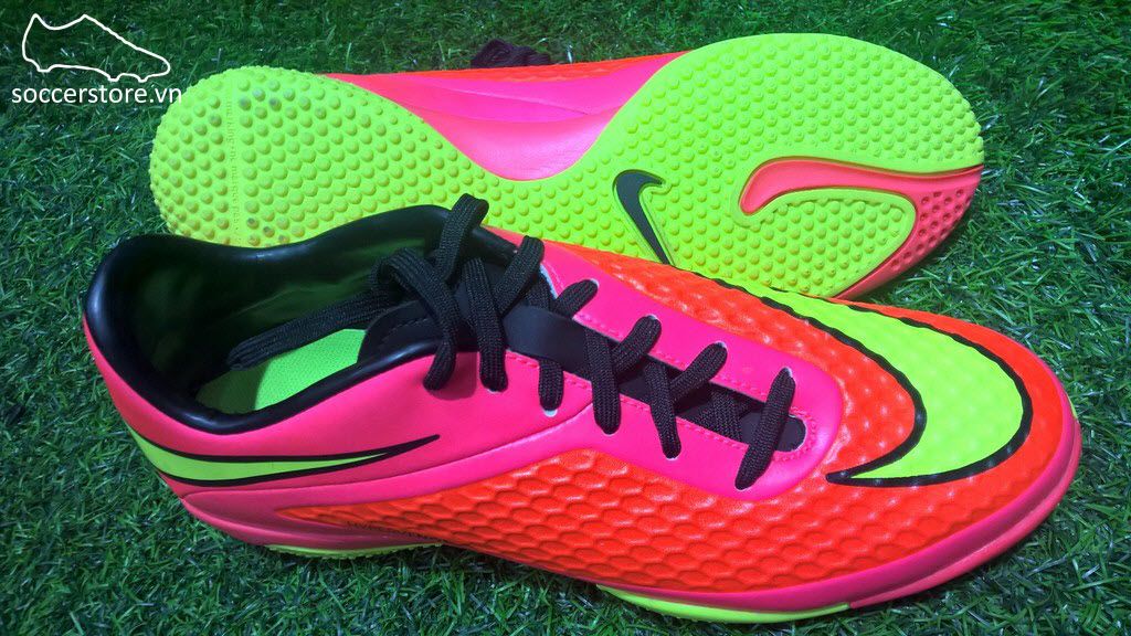 Nike Hypervenom Phelon IC- Bright Crimson/Volt/Hyper Punch/Black