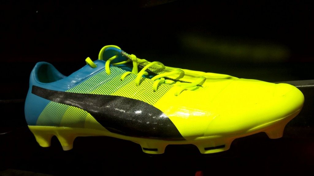 Puma evoPOWER 1.3 FG- Safety Yellow/ Black/ Atomic Blue 103524-01