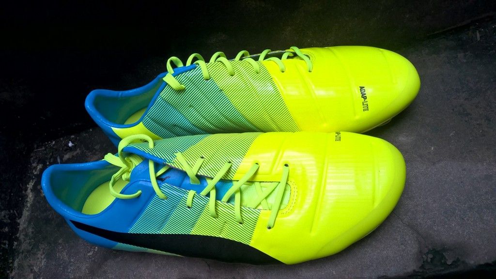 Puma evoPOWER 1.3 FG- Safety Yellow/ Black/ Atomic Blue 103524-01