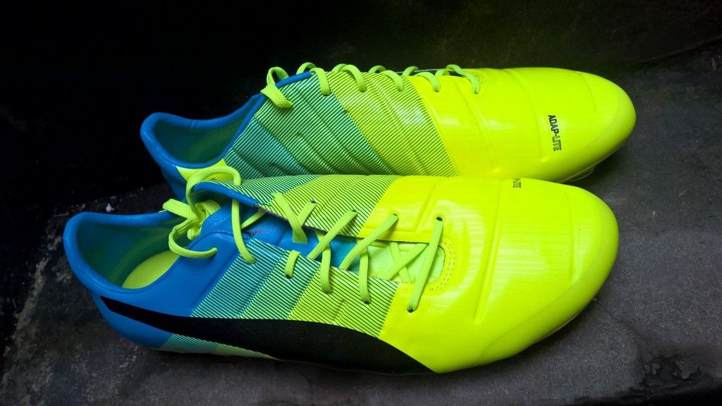 Puma evoPOWER 1.3 FG- Safety Yellow/ Black/ Atomic Blue 103524-01