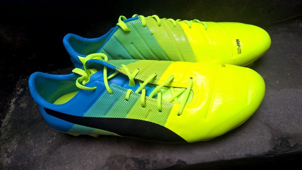 Puma evoPOWER 1.3 FG- Safety Yellow/ Black/ Atomic Blue 103524-01