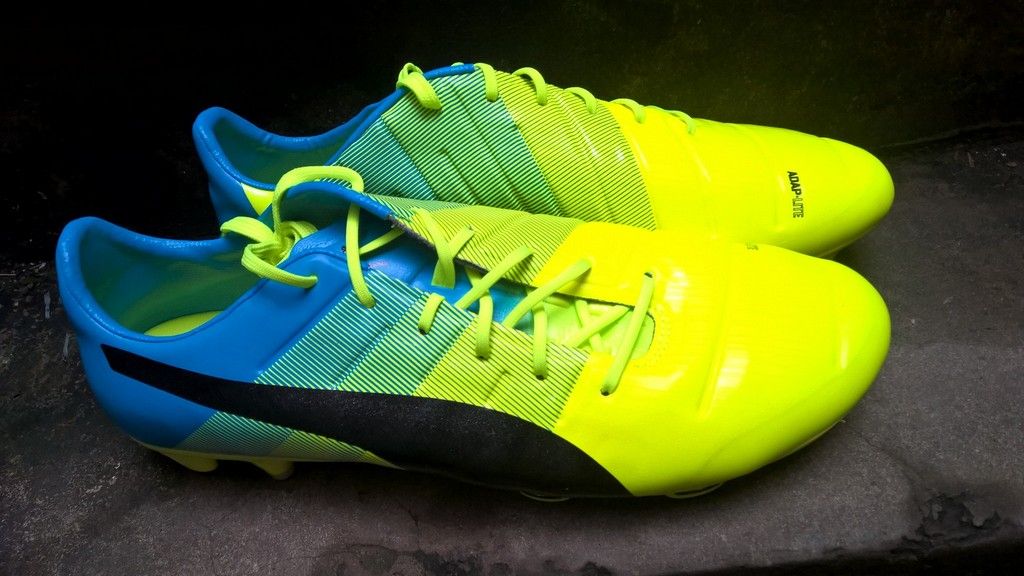 Puma evoPOWER 1.3 FG- Safety Yellow/ Black/ Atomic Blue 103524-01