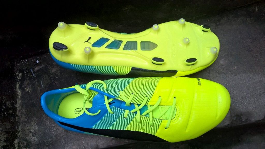 Puma evoPOWER 1.3 FG- Safety Yellow/ Black/ Atomic Blue 103524-01