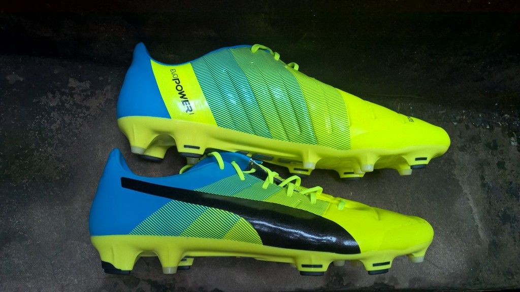 Puma evoPOWER 1.3 FG- Safety Yellow/ Black/ Atomic Blue 103524-01