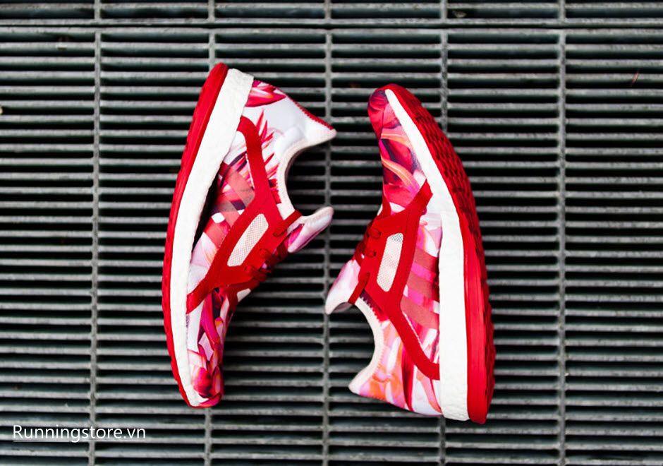 Adidas Pureboost X Women- Power Red/ Halo Pink AQ6694