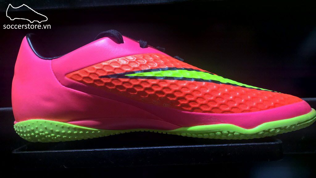 Nike Hypervenom Phelon IC- Bright Crimson/Volt/Hyper Punch/Black