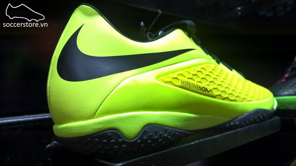 Nike Hypervenom Phelon IC- Yellow/Black/Silver/Volt