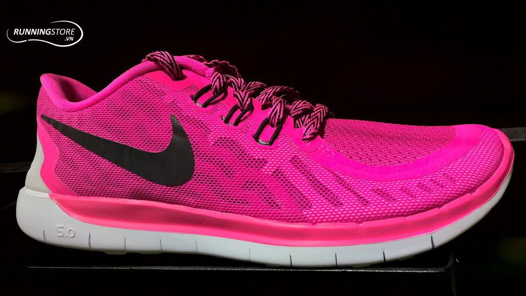 Nike Free 5.0- Women- Pink Pow/ Black/ Vivid Pink/ White 725114-600
