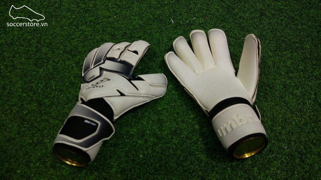 Găng tay thủ môn Umbro Neo Valor- White/ Black GK Gloves 20738U-096