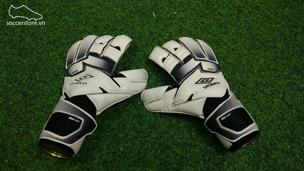 Găng tay thủ môn Umbro Neo Valor- White/ Black GK Gloves 20738U-096