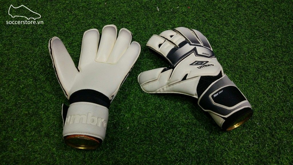 Găng tay thủ môn Umbro Neo Valor- White/ Black GK Gloves 20738U-096