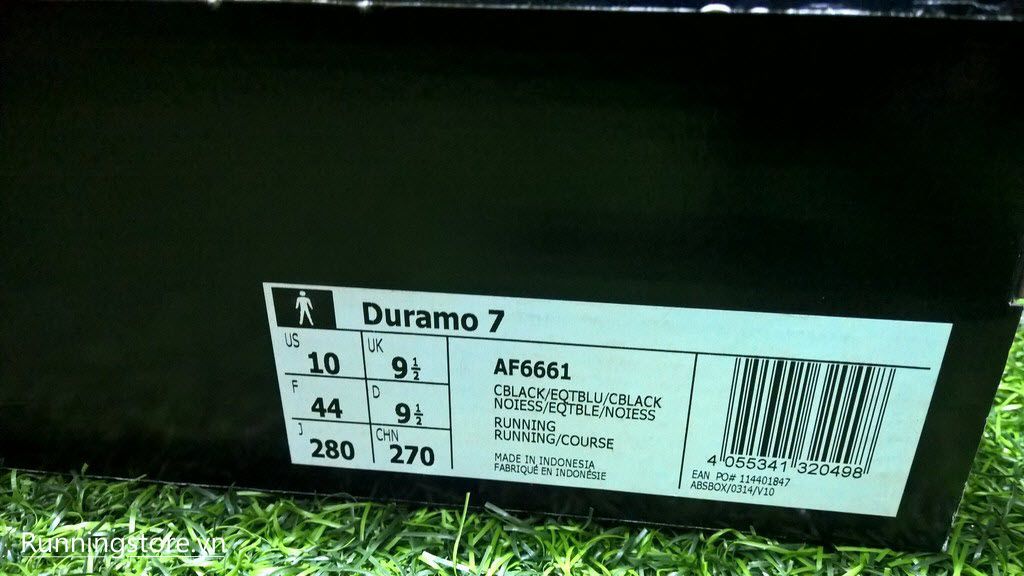 Adidas Duramo 7- Core Black/ Erthquake Blue/ Black AF6661