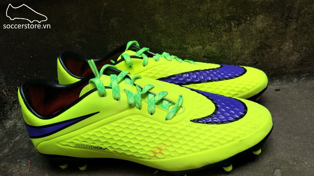 Nike Hypervenom Phelon FG- Volt/ Persian Violet/ Hot Lava/ Black