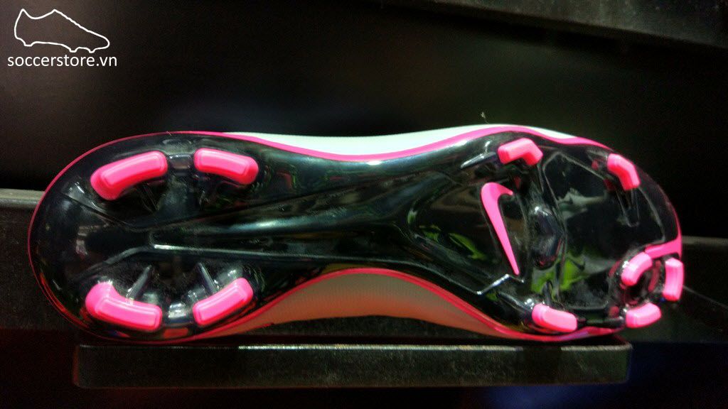 Nike Mercurial Vapor X Kids FG- Wolf Grey/ Hyper Pink/ Black 651620-060