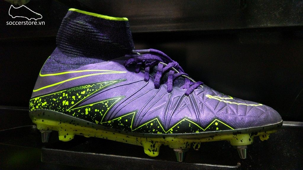 Nike Hypervenom Phantom II SG Pro- Hyper Grape/ Czarny/ Volt 747489-550