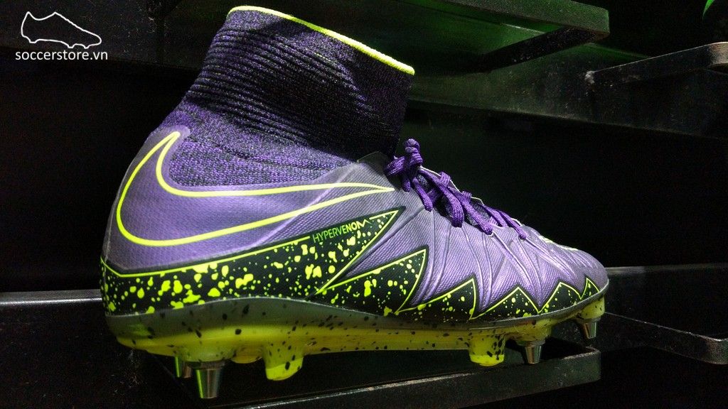Nike Hypervenom Phantom II SG Pro- Hyper Grape/ Czarny/ Volt 747489-550