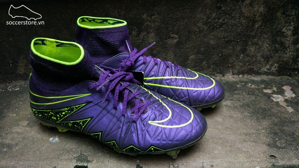 Nike Hypervenom Phantom II SG Pro- Hyper Grape/ Czarny/ Volt 747489-550