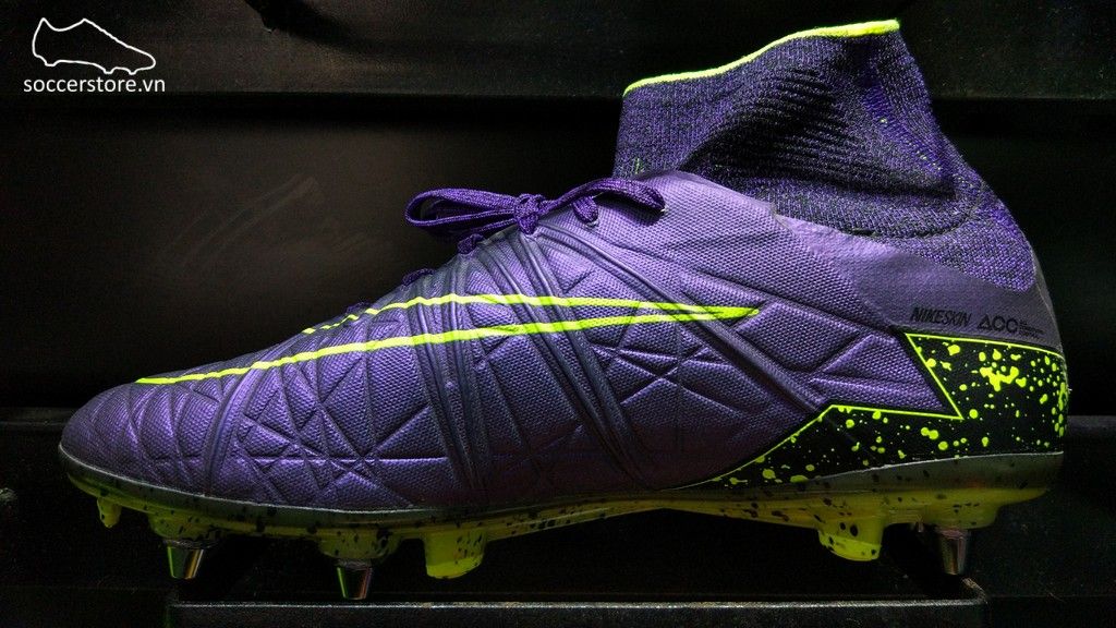Nike Hypervenom Phantom II SG Pro- Hyper Grape/ Czarny/ Volt 747489-550