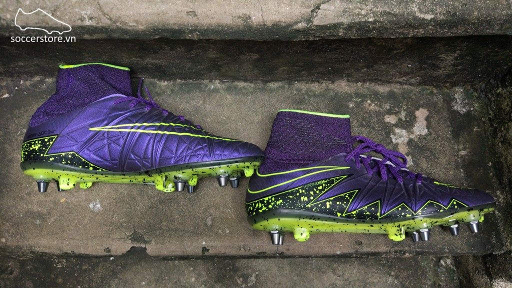 Nike Hypervenom Phantom II SG Pro- Hyper Grape/ Czarny/ Volt 747489-550