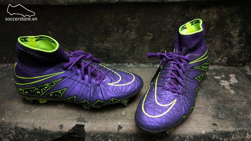 Nike Hypervenom Phantom II SG Pro- Hyper Grape/ Czarny/ Volt 747489-550