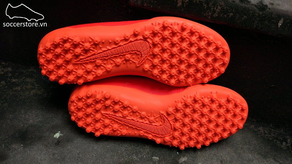 Nike Hypervenom Phelon II Kids TF- Bright Crimson/ Hyper Orange