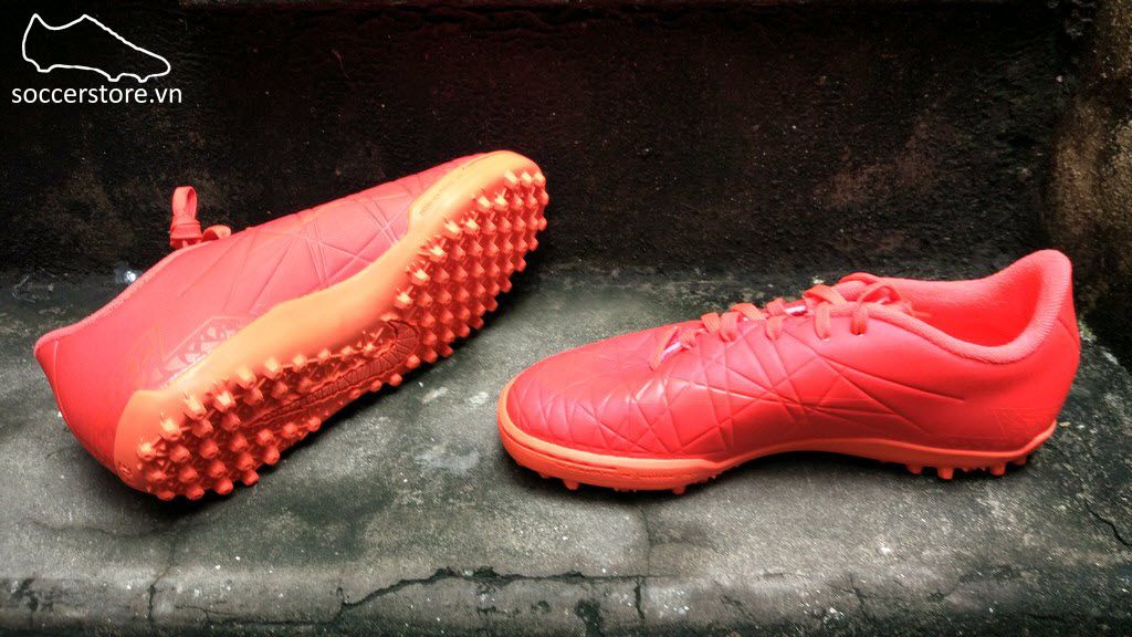 Nike Hypervenom Phelon II Kids TF- Bright Crimson/ Hyper Orange