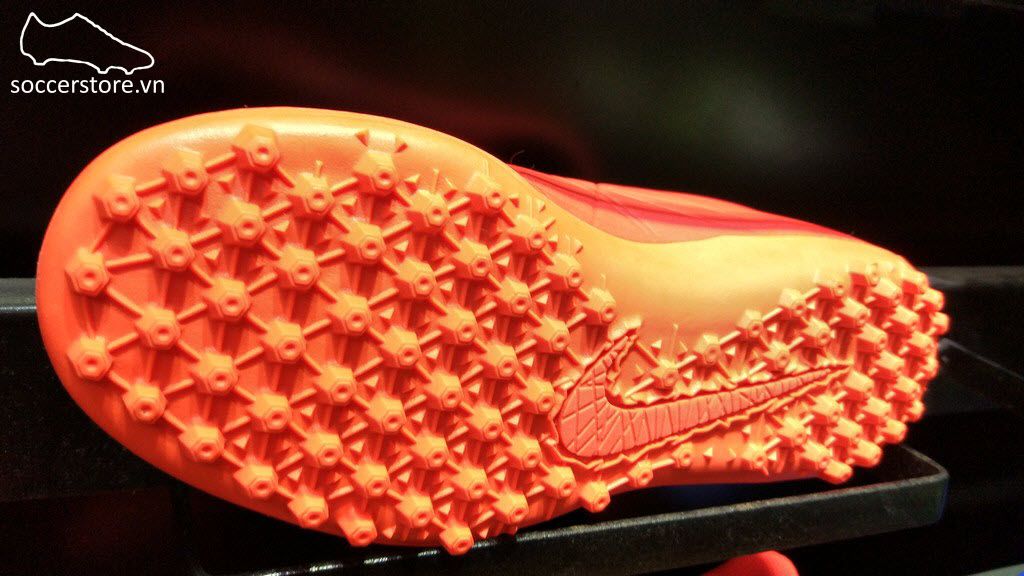 Nike Hypervenom Phelon II Kids TF- Bright Crimson/ Hyper Orange