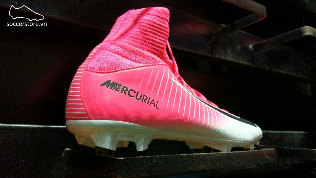 Nike Mercurial Superfly V Kids FG- Race Pink/ Black/ White 831943-601