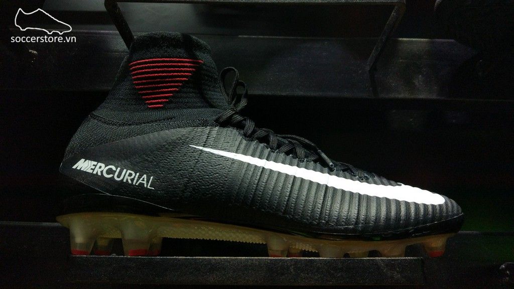 Nike Mercurial Superfly V AG-Pro - Black/ White/ University Red 831955-002