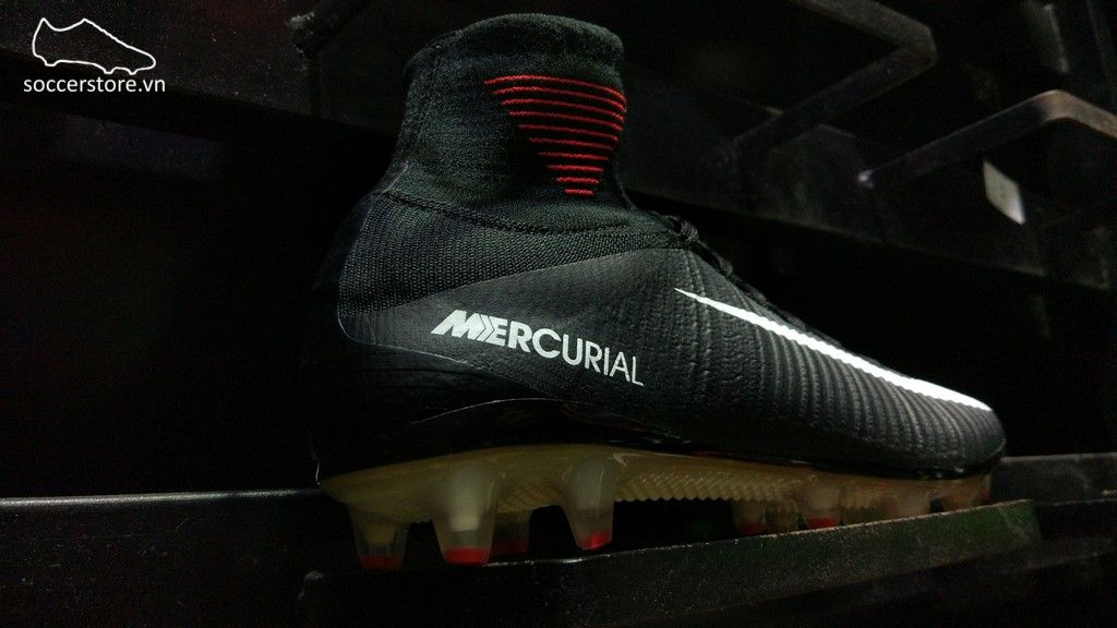Nike Mercurial Superfly V AG-Pro - Black/ White/ University Red 831955-002