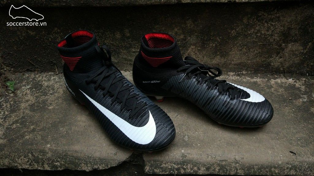 Nike Mercurial Superfly V AG-Pro - Black/ White/ University Red 831955-002