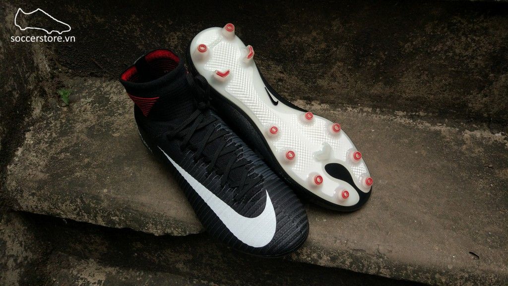 Nike Mercurial Superfly V AG-Pro - Black/ White/ University Red 831955-002