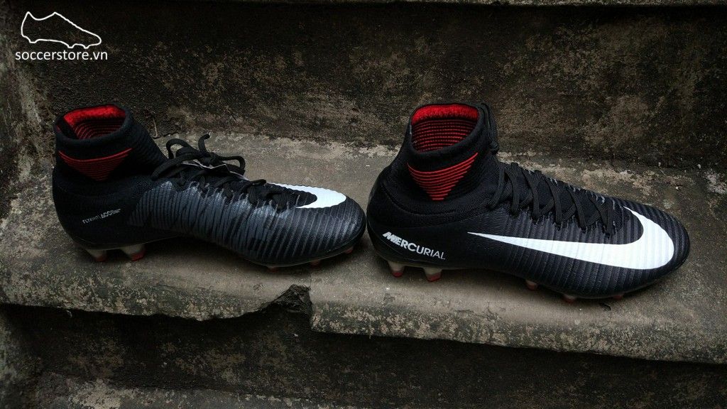 Nike Mercurial Superfly V AG-Pro - Black/ White/ University Red 831955-002
