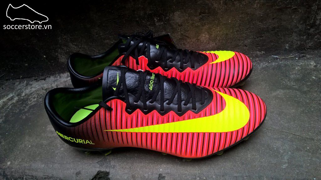 Nike Mercurial Vapor XI AG Pro- Total Crimson/ Volt/ Pink Blast 831957-870