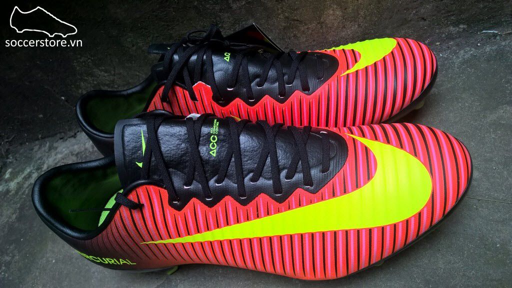 Nike Mercurial Vapor XI AG Pro- Total Crimson/ Volt/ Pink Blast 831957-870