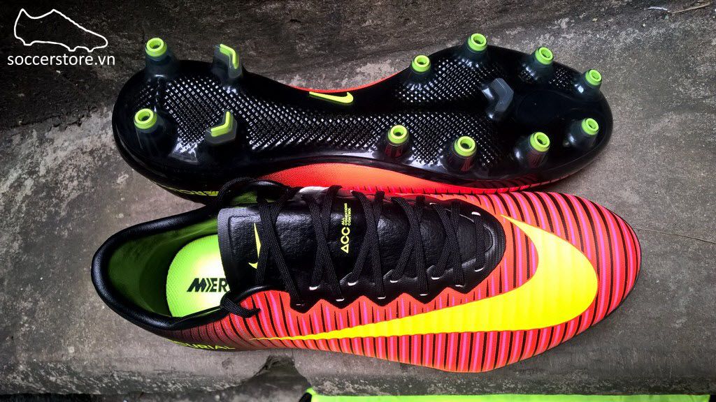 Nike Mercurial Vapor XI AG Pro- Total Crimson/ Volt/ Pink Blast 831957-870