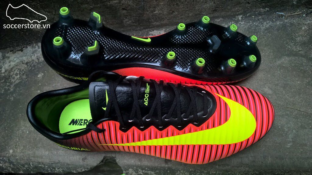 Nike Mercurial Vapor XI AG Pro- Total Crimson/ Volt/ Pink Blast 831957-870