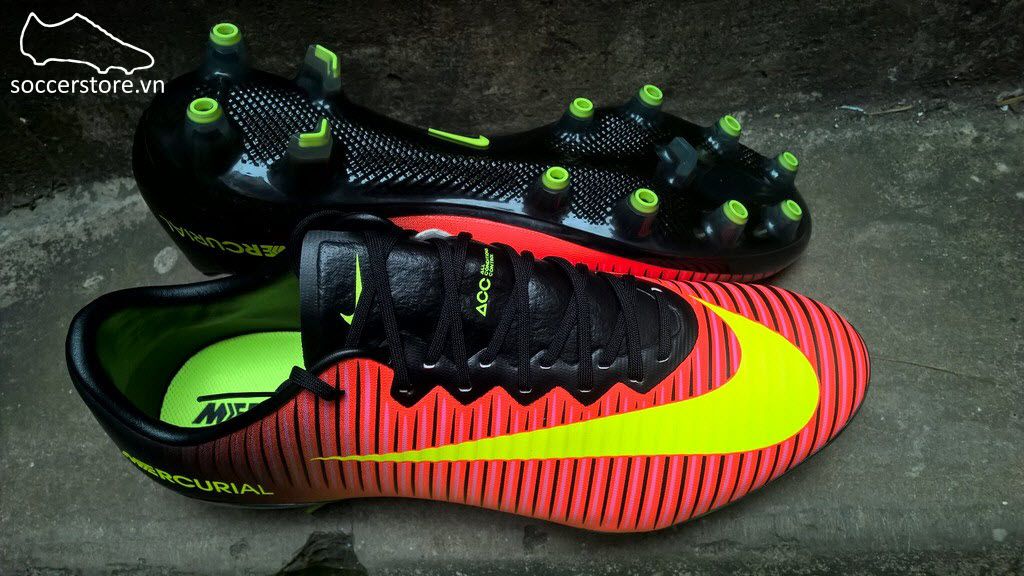 Nike Mercurial Vapor XI AG Pro- Total Crimson/ Volt/ Pink Blast 831957-870