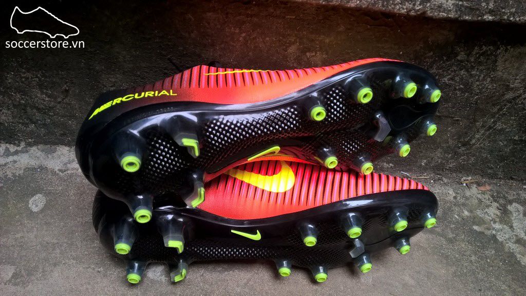 Nike Mercurial Vapor XI AG Pro- Total Crimson/ Volt/ Pink Blast 831957-870