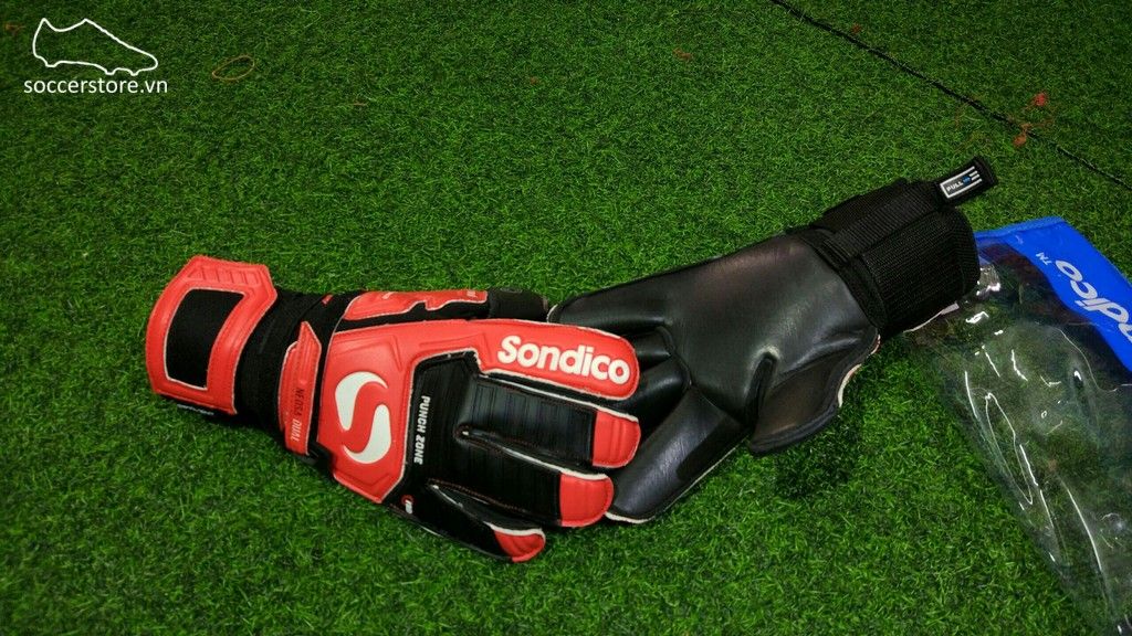 Găng tay thủ môn Sondico Neosa Dual- Black/ Red GK Gloves