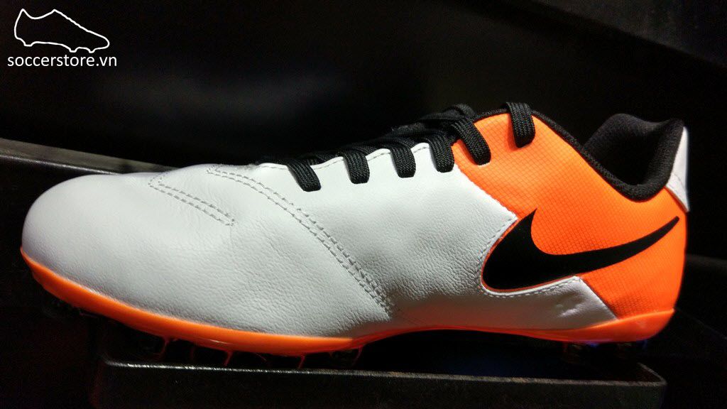 Nike Tiempo Legend VI Kids AG- White/ Black/ Total Orange 833676-108
