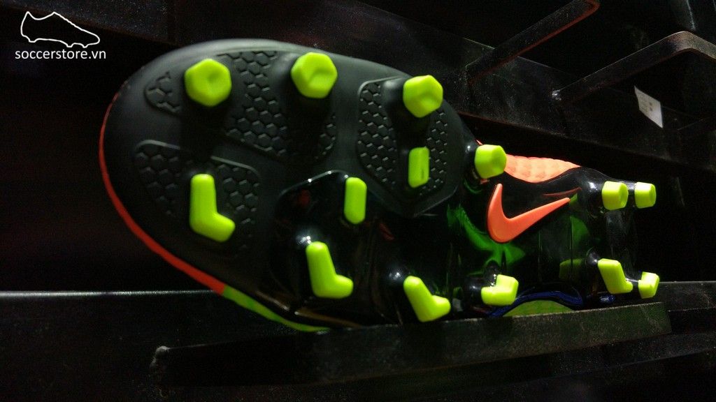 Nike Hypervenom Phelon III FG- Electric Green/ Black/ Hyper Orange 852556-308